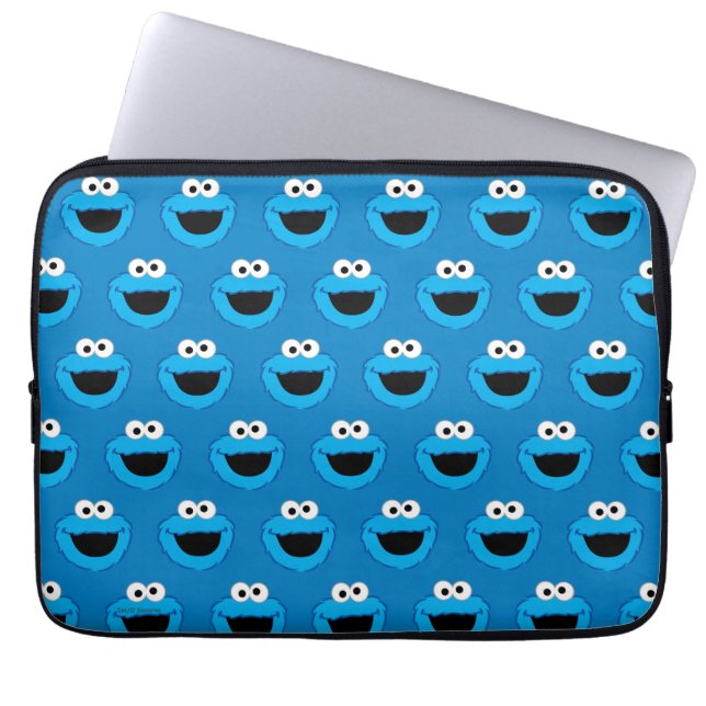 Funda Para Portátil Patrón de monstruo de la cookie sonriente (Frente)