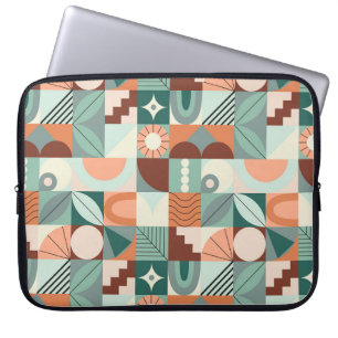 Funda Para Portátil Patrón de mosaico abstracto, geométrico y sin sold