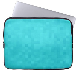 Funda Para Portátil Patrón de mosaico azul acuático,