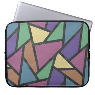 Funda Para Portátil Patrón de mosaico de colores de arcoiris silenciad