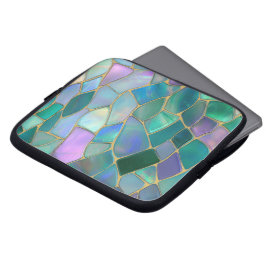 Funda Para Portátil Patrón de mosaico de vidrio tintado en colores pas
