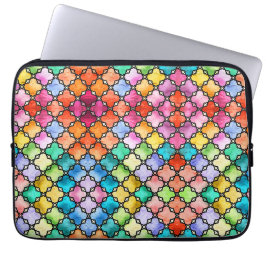 Funda Para Portátil Patrón de mosaico del arco iris