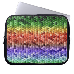 Funda Para Portátil Patrón de mosaico del arco iris