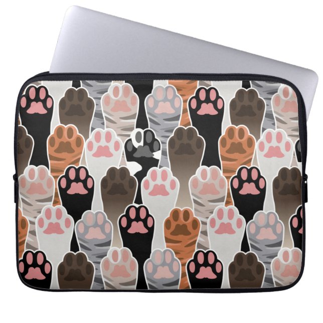 Funda Para Portátil Patrón de muchas paradas de gato (Frente)