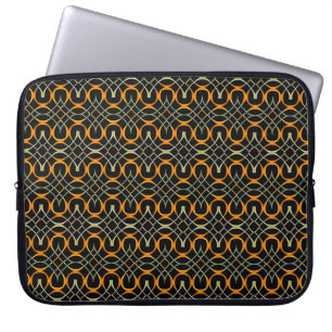 Funda Para Portátil Patrón de nudos celtas metalizado modernos