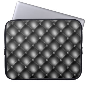 FUNDA PARA PORTÁTIL PATRÓN DE OBSERVACIÓN DE BLACK Y DIAMANTES