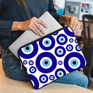 Funda Para Portátil Patrón de Ojo Malo, Ojo Griego, Ojo Turco, Nazar