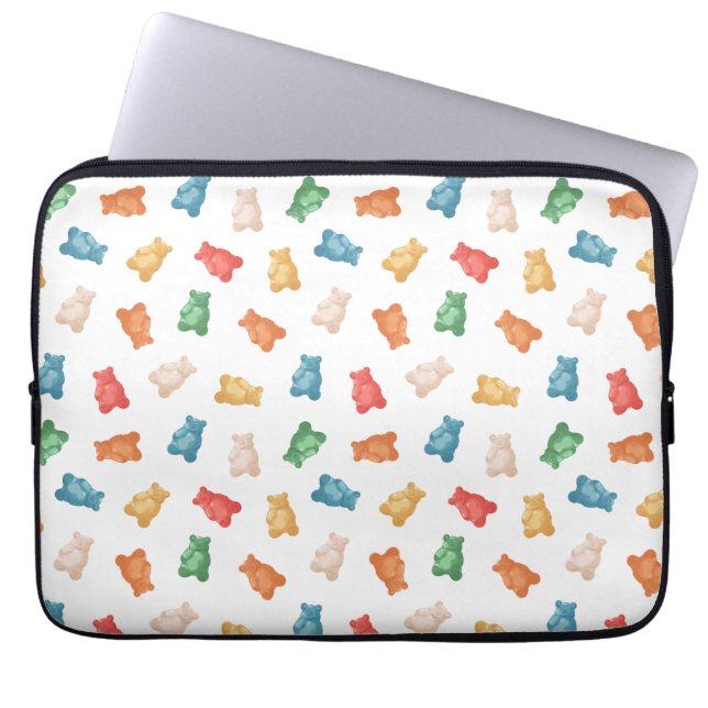 Funda Para Portátil Patrón de osos de goma (Frente)