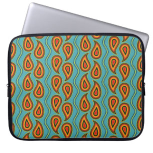 Funda Para Portátil Patrón de paisley, indio de textura de tela orname