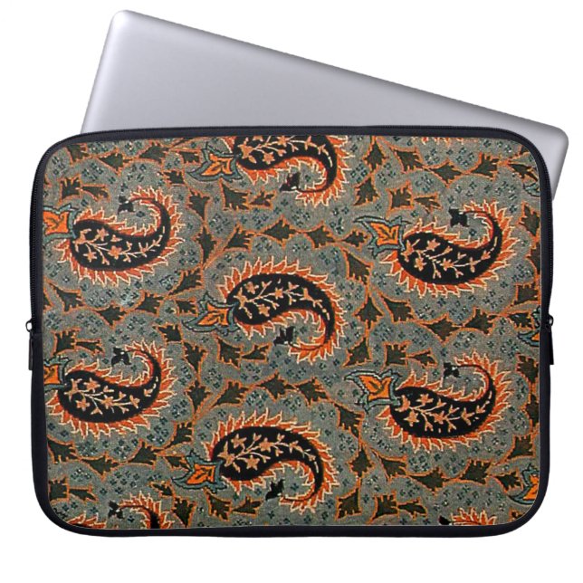 Funda Para Portátil Patrón de paisley turco antiguo persa (Frente)