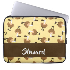 Funda Para Portátil Patrón de pájaro pardo