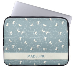 Funda Para Portátil Patrón de patinaje sobre hielo y copo de nieve