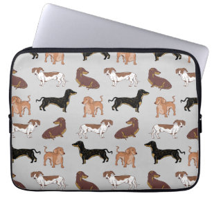 Funda Para Portátil Patrón de perro de Dachshund
