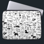 Funda Para Portátil Patrón de perros negros y blancos| Corte Canine Lo<br><div class="desc">Perros blancos y negros con muchas razas de perros, entre ellas Beagle, Pug, Cocker Spaniel, Border Collie, Great Dane, Bulldog francés, Bloodhound, Yorkshire Terrier, Shiba Inu, Basset Hound, Pit Bull, Bull Terrier, Boston Terrier, Alaskan Klee Kai, Bulldog, Dalmatian, Bichon Frise, Dachshund, Pokshund, inter, pekingeses, chihuahua, shih tzu, keeshond y pomeranianos....</div>