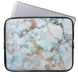 Funda Para Portátil Patrón De Piedra De Mármol Marrón Y Gris Claro