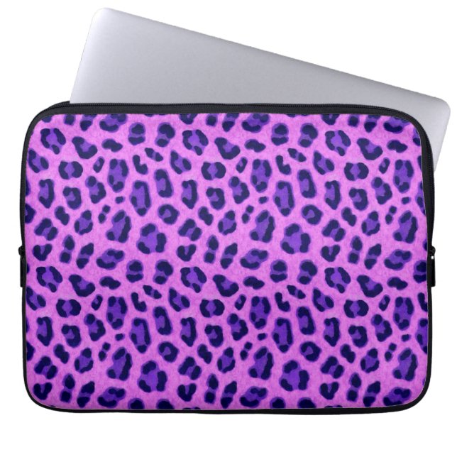 Funda Para Portátil Patrón de piel de impresión de animales de leopard (Frente)