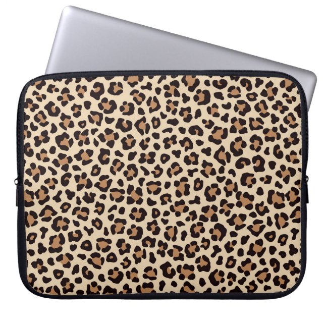 Funda Para Portátil Patrón de Piel de Leopardo (Frente)