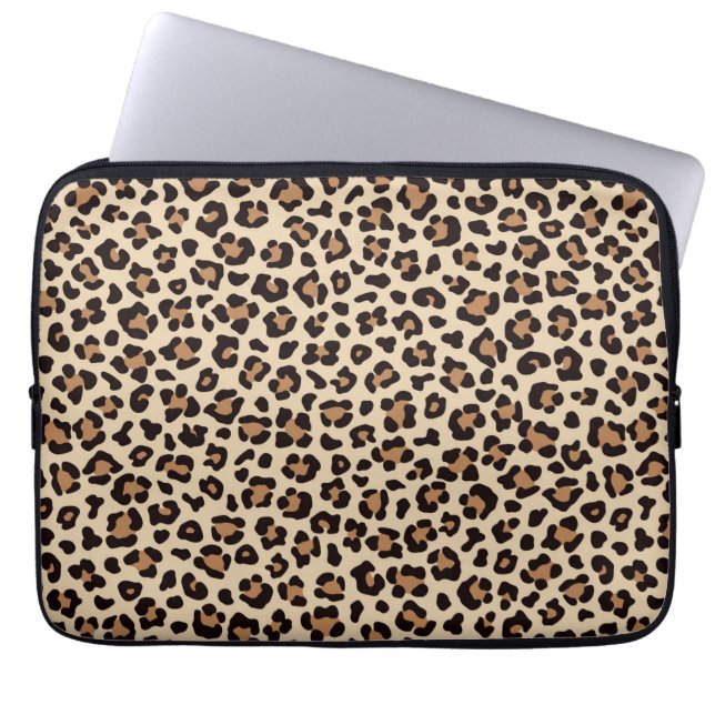 Funda Para Portátil Patrón de Piel de Leopardo (Frente)