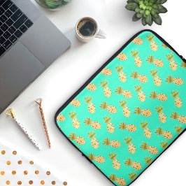 Funda Para Portátil Patrón de piña de acuarela tropical