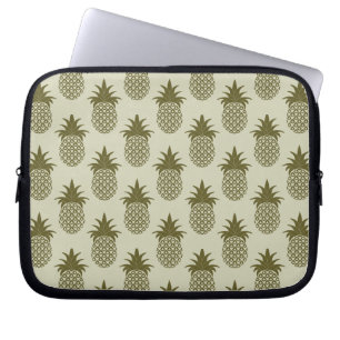 Funda Para Portátil Patrón de piña de Khaki