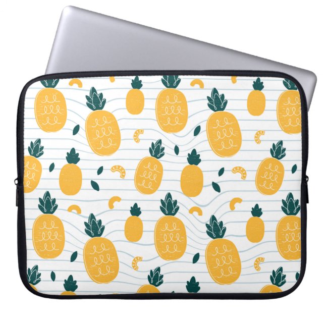 Funda Para Portátil Patrón de piñas sin soldadura (Frente)