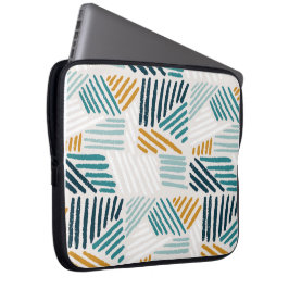 Funda Para Portátil Patrón de pincel geométrico abstracto moderno
