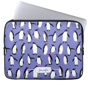 Funda Para Portátil Patrón de pingüino de invierno