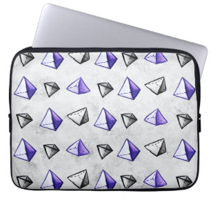 Funda Para Portátil Patrón de pirámide geek geométrica matemática