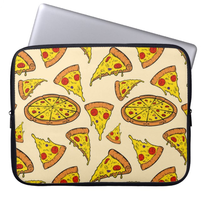 Funda Para Portátil Patrón de pizza de queso en fusión (Frente)