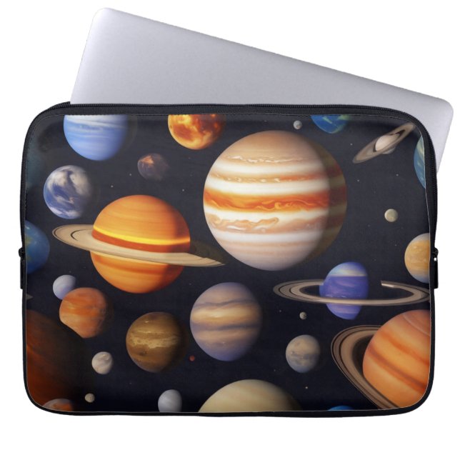 Funda Para Portátil Patrón de planetas (Frente)