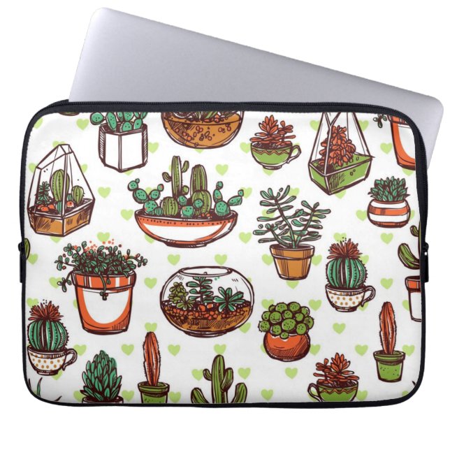 Funda Para Portátil Patrón de planta (Frente)