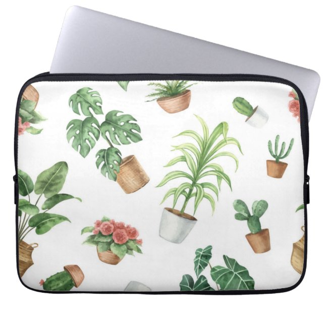 Funda Para Portátil Patrón de planta (Frente)