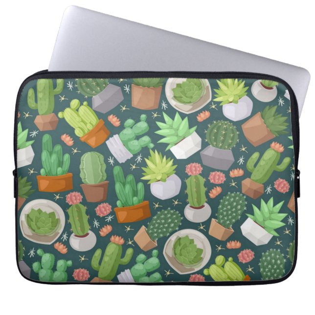 Funda Para Portátil Patrón de planta (Frente)