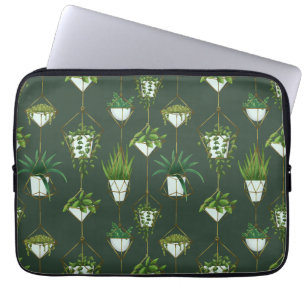Funda Para Portátil Patrón de planta doméstica de colgar geométrica