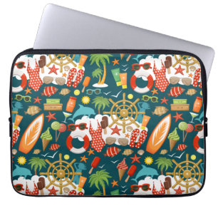 Funda Para Portátil patrón de playa fiesta de verano de vacaciones