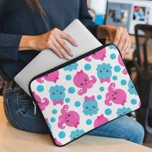 Funda Para Portátil Patrón de pulpo, pulpo tórrido, animales marinos