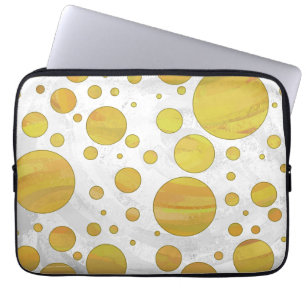 Funda Para Portátil Patrón de punto de polka de piña