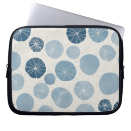 Funda Para Portátil Patrón de punto minimal azul costero