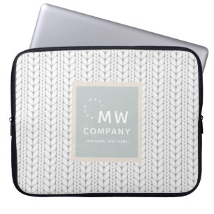 Funda Para Portátil Patrón de punto moderno hecho mano profesional