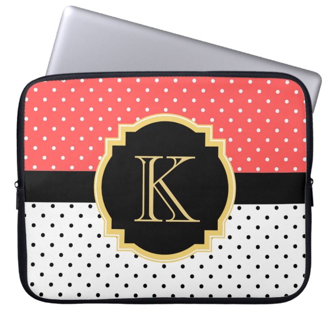 Funda Para Portátil Patrón de puntos (Frente)