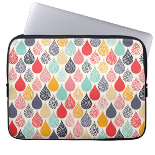 Funda Para Portátil Patrón de puntos de arte pop Raindrop