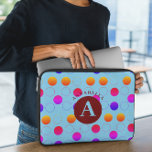 Funda Para Portátil Patrón de puntos de polka abstractos<br><div class="desc">Eleva tu estilo tecnológico con nuestro Resumen de puntos de Polka Patrón de portátil Sleep. Este moderno y protector funda combina la estética moderna con la funcionalidad, lo que lo convierte en el accesorio perfecto para su portátil. Cuenta con un patrón de puntos de polka abstracto con círculos lúdicos en...</div>