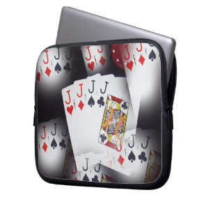 Funda Para Portátil Patrón de Quad Jacks,