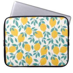 Funda Para Portátil Patrón de ramas de limón dulce