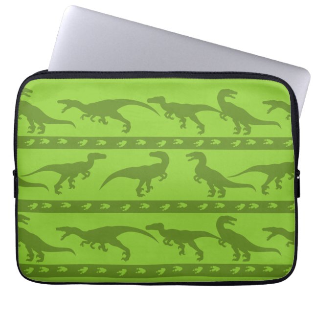 Funda Para Portátil Patrón de rapero verde (Frente)