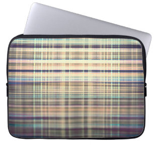 Funda Para Portátil Patrón de rayas ásperas amarillas