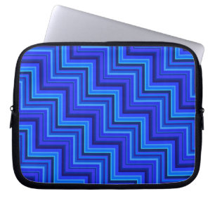 Funda Para Portátil Patrón de rayas azules