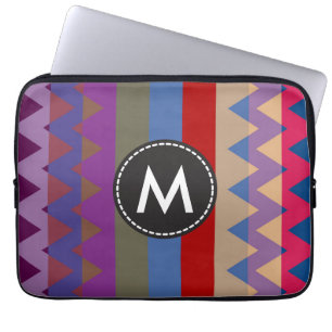 Funda Para Portátil Patrón de rayas Chevron chic y trendy #6