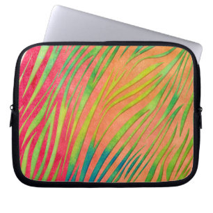 Funda Para Portátil Patrón de rayas de cebra de color de agua