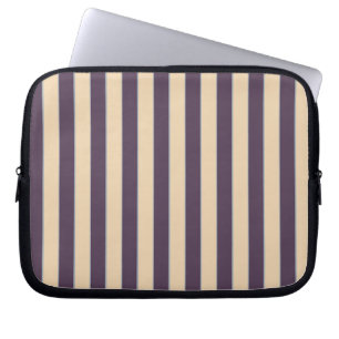 Funda Para Portátil Patrón de rayas de línea rosada moradas y rubias